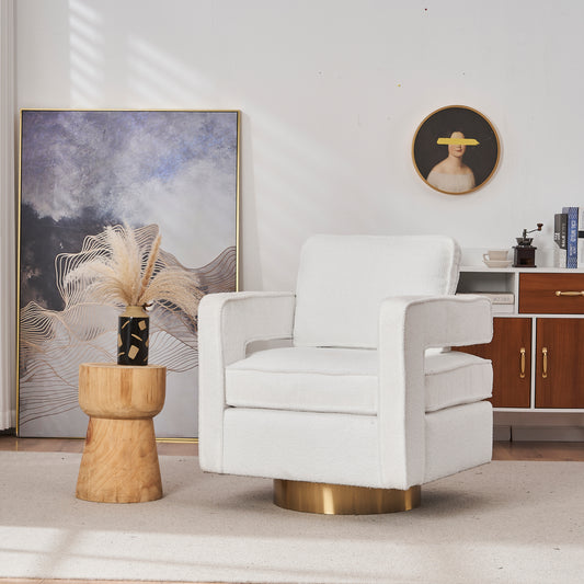 Swivel Barrel Chair for Living Room,360 Degree Swivel Club Modern Accent Single Sofa Chair, Small Leisure Arm Chair for Nursery, Hotel, Bedroom, Office