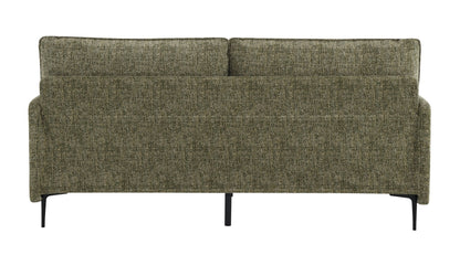 Dalton Green Fabric Sofa w/2 Pillows (Compressed Cushion) - 1st Choice Furniture Direct