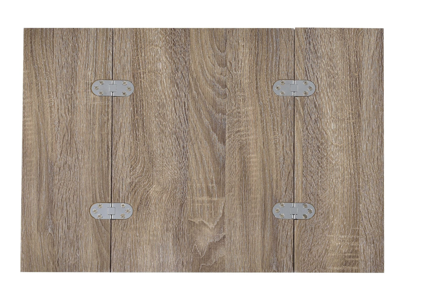 Danson Weathered Oak & Chrome Finish Accent Table - 1st Choice Furniture Direct