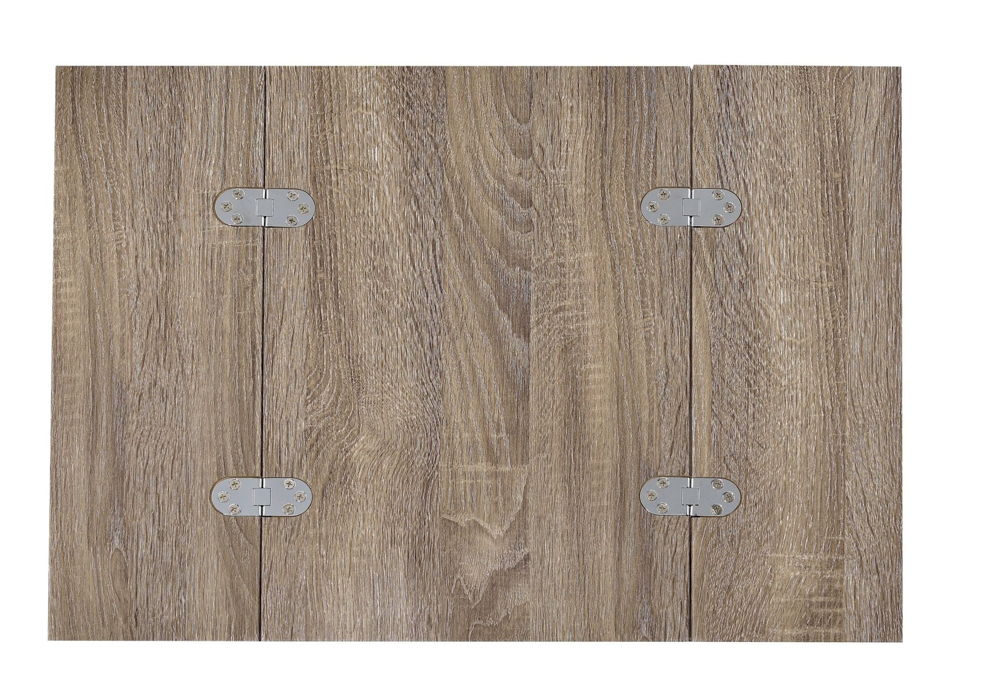 Danson Weathered Oak & Chrome Finish Accent Table - 1st Choice Furniture Direct
