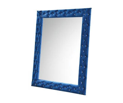 Dante Blue Velvet Floor Mirror - 1st Choice Furniture Direct
