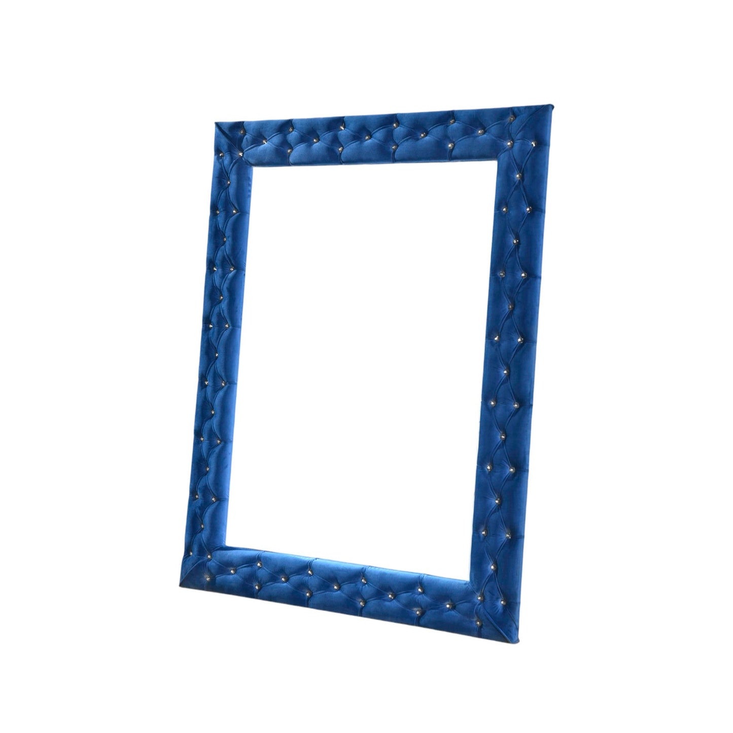 Dante Blue Velvet Floor Mirror - 1st Choice Furniture Direct