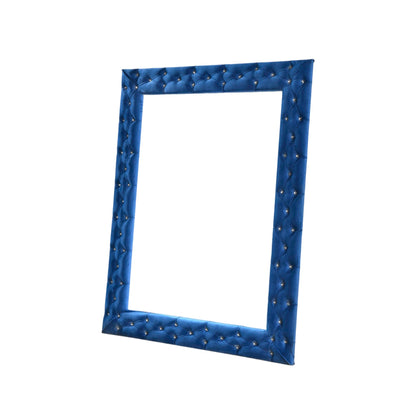 Dante Blue Velvet Floor Mirror - 1st Choice Furniture Direct