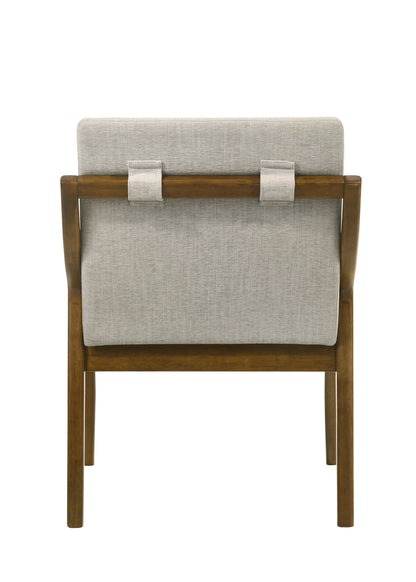 Danzel Gray Chenille & Vintage Oak Side Chair (Set of 2) - 1st Choice Furniture Direct