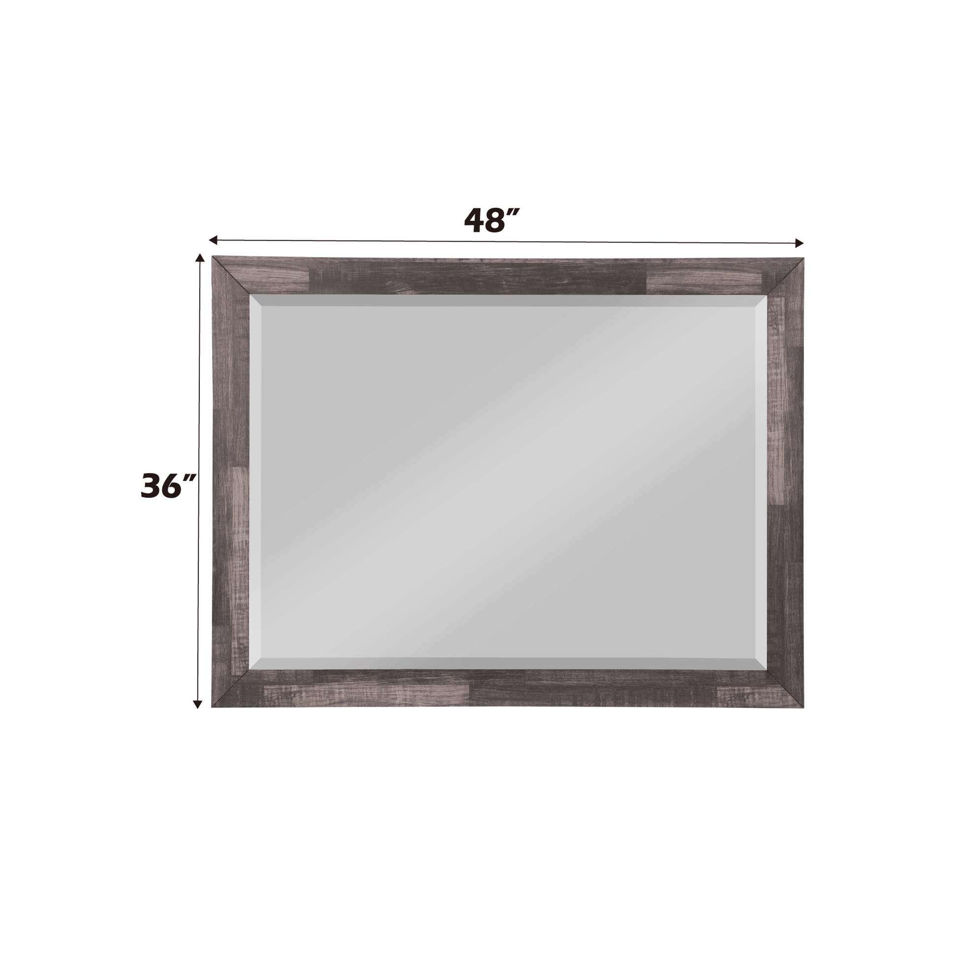 Dark Cherry Beveled Wall Mirror | Traditional Bedroom Mirror - 1st Choice Furniture Direct