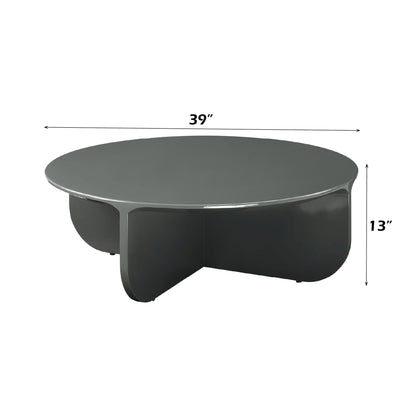 Dark Green Round Coffee Table - 1st Choice Furniture Direct