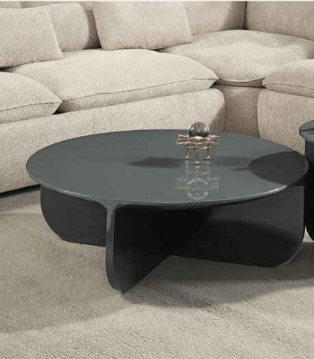 Dark Green Round Coffee Table - 1st Choice Furniture Direct