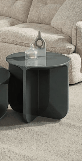 Dark Green Round End Table - 1st Choice Furniture Direct