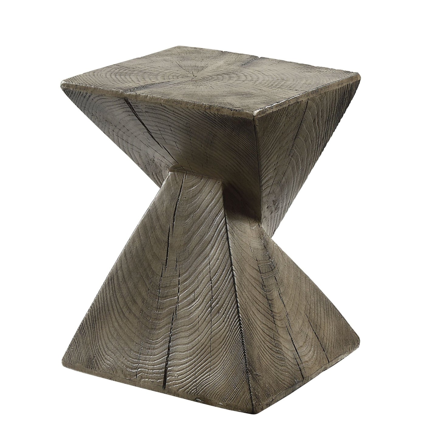 Dark Oak Fiber Cement Accent End Table - 1st Choice Furniture Direct