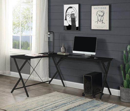Dazenus Black Finish Computer Desk - 1st Choice Furniture Direct