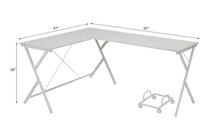 Dazenus White Finish Computer Desk - 1st Choice Furniture Direct