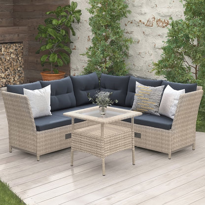 1st Choice 4-Piece All Weather Reclinable Chaise Lounge for Ultimate Comfort
