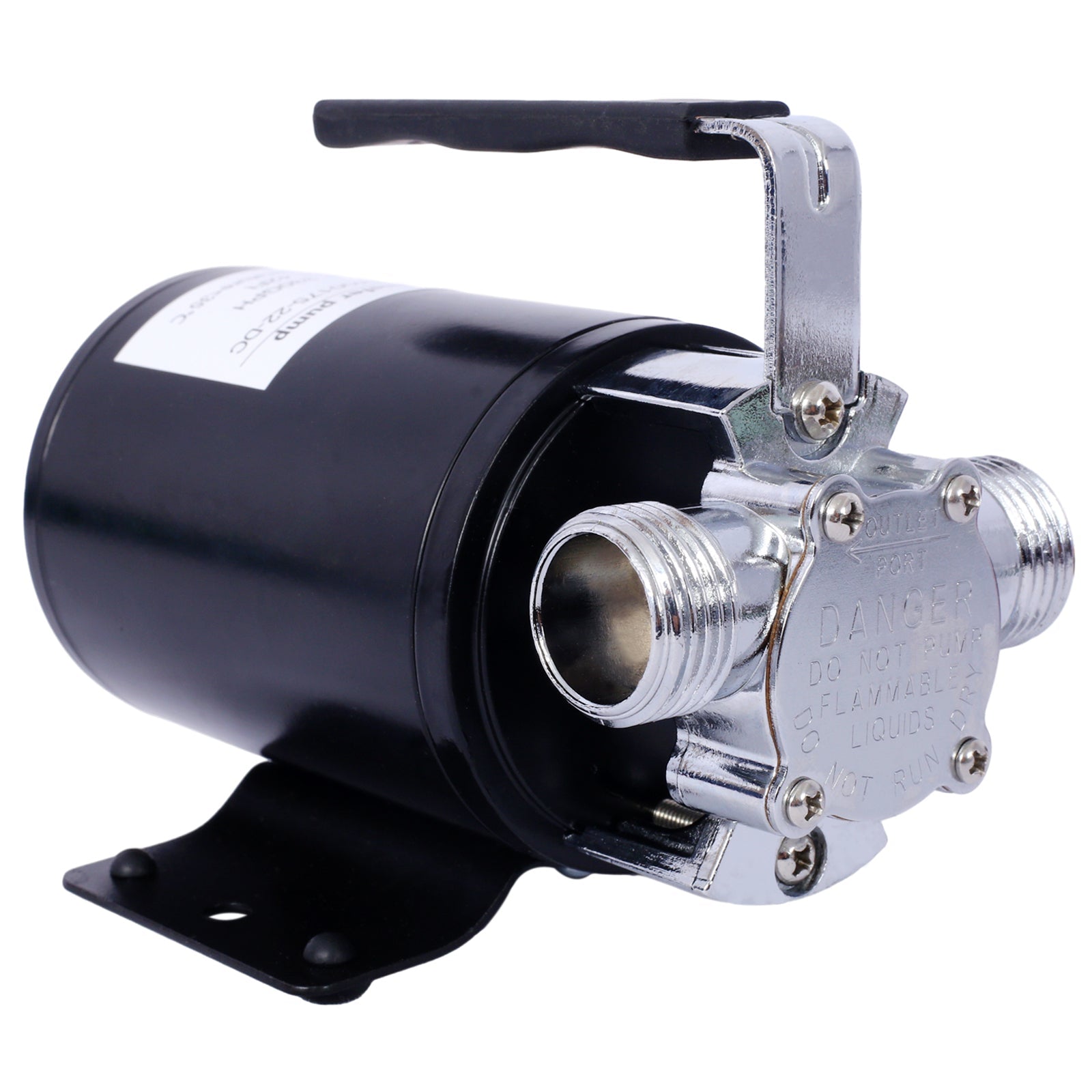 DC 12 - Volt 1/10HP 330GPH Battery Powered Mini Portable Electric Utility Sump Transfer Water Pump with Water Hose Kit Black - 1st Choice Furniture Direct