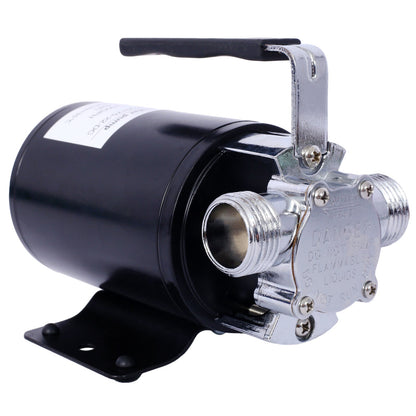 DC 12 - Volt 1/10HP 330GPH Battery Powered Mini Portable Electric Utility Sump Transfer Water Pump with Water Hose Kit Black - 1st Choice Furniture Direct