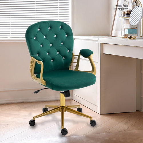 1st Choice 360° Velvet home office chair
