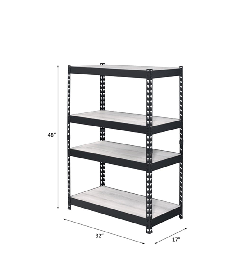 Decmus Natural & Black Finish Bookshelf - 1st Choice Furniture Direct