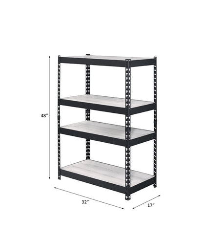 Decmus Natural & Black Finish Bookshelf - 1st Choice Furniture Direct