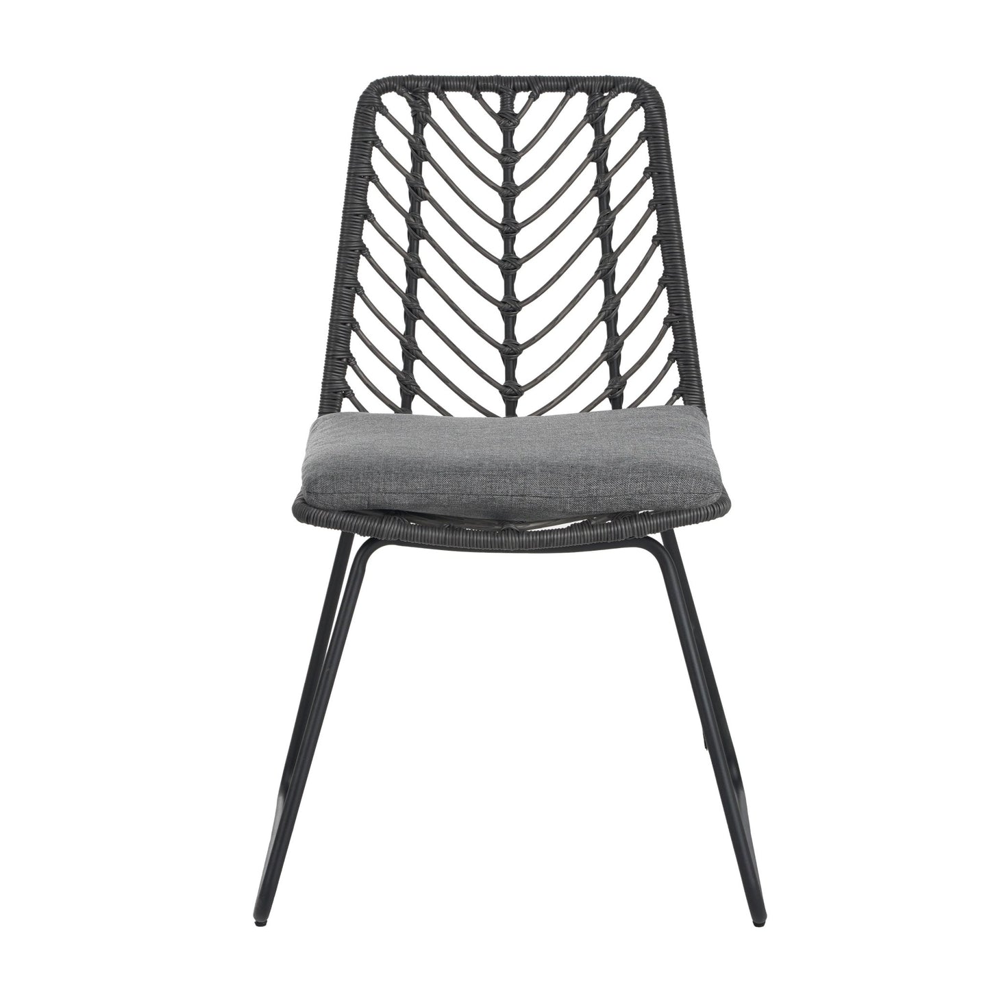 DEJA CHAIR,2PCS with 2 Cushions,Gray - 1st Choice Furniture Direct