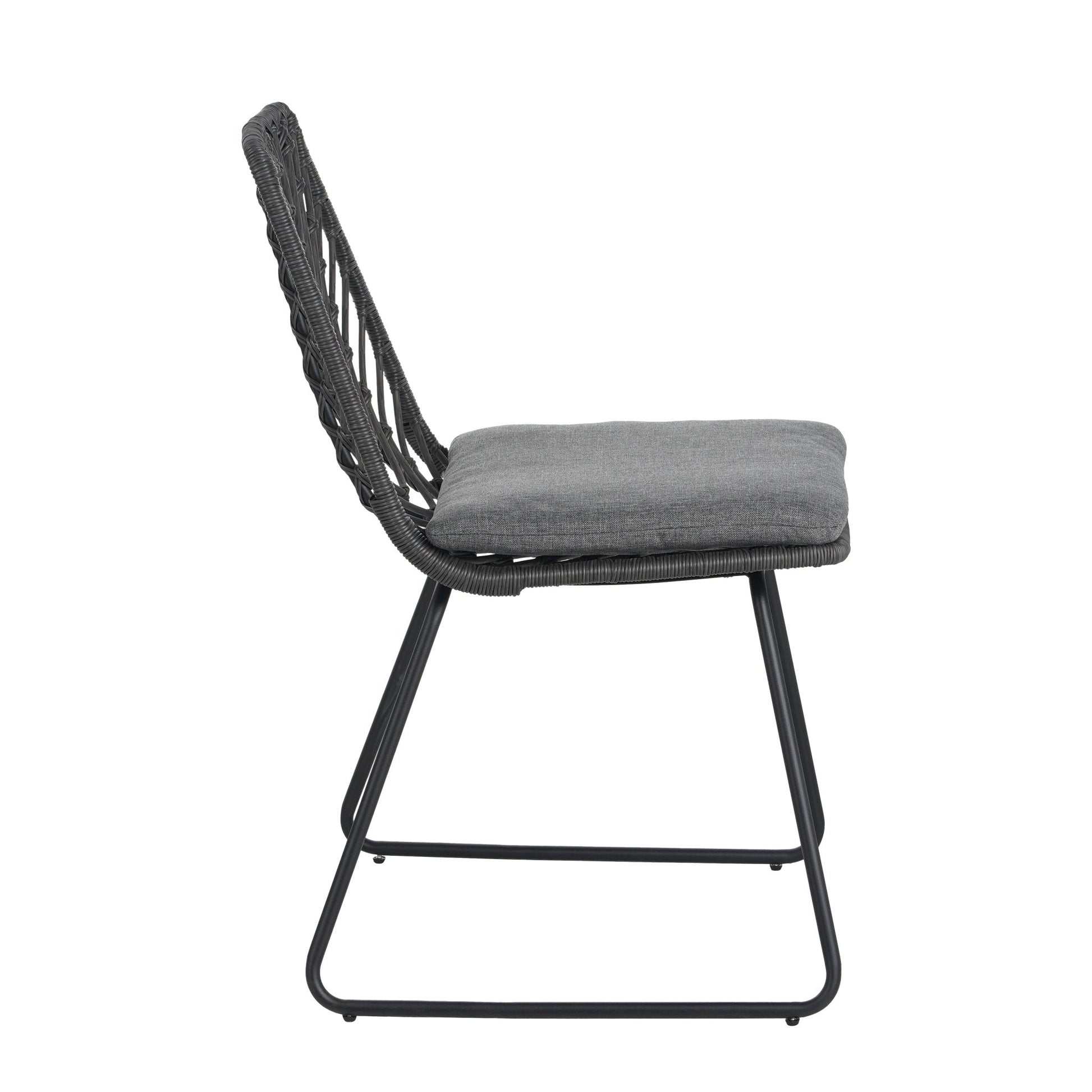 DEJA CHAIR,2PCS with 2 Cushions,Gray - 1st Choice Furniture Direct