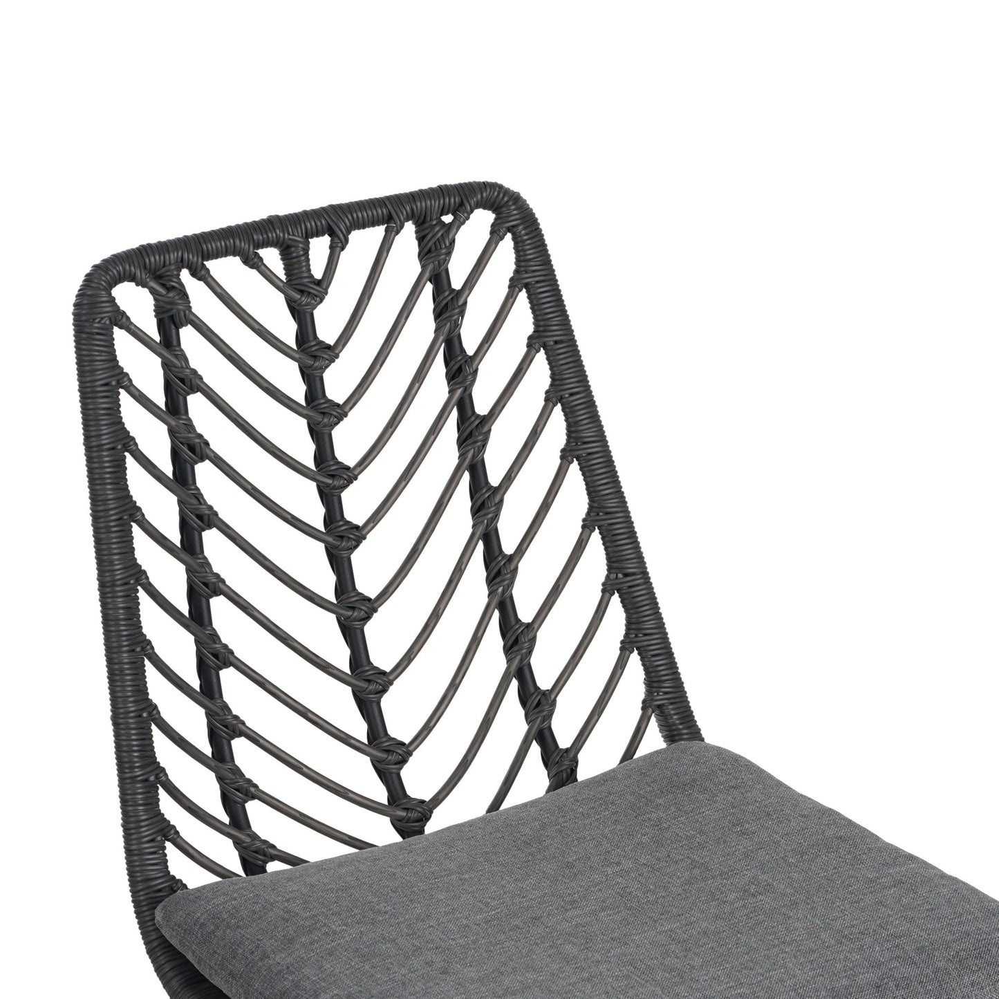 DEJA CHAIR,2PCS with 2 Cushions,Gray - 1st Choice Furniture Direct