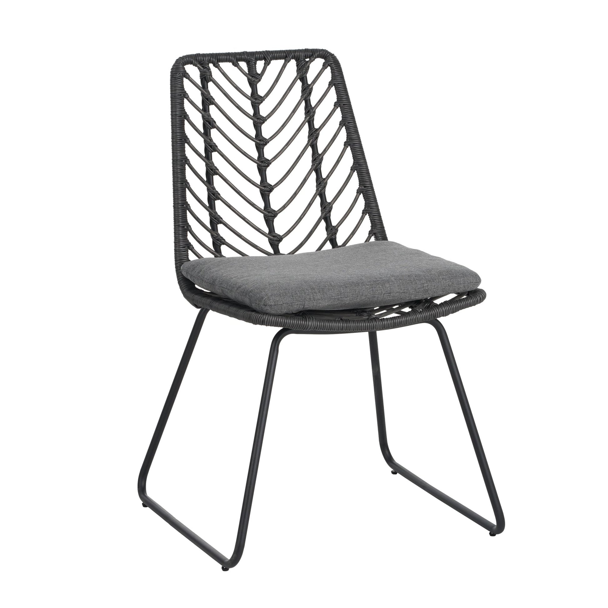 DEJA CHAIR,2PCS with 2 Cushions,Gray - 1st Choice Furniture Direct