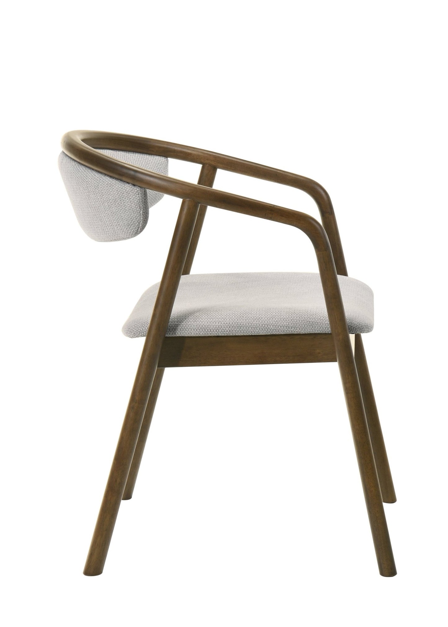 Delina Chenille & Walnut Side Chair - 1st Choice Furniture Direct