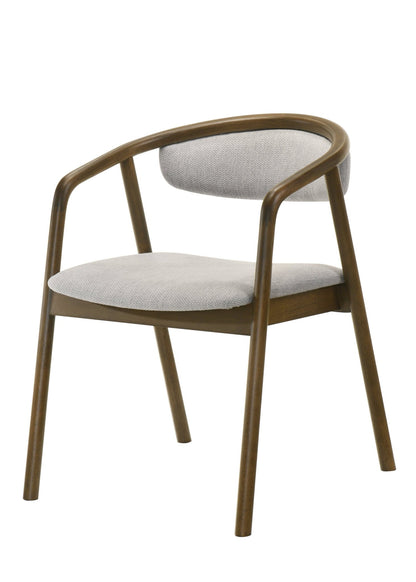 Delina Chenille & Walnut Side Chair - 1st Choice Furniture Direct