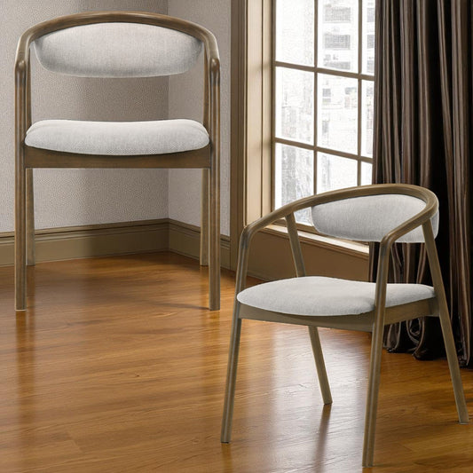 Delina Chenille & Walnut Side Chair - 1st Choice Furniture Direct