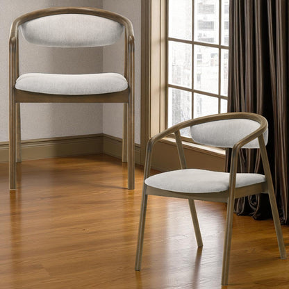 Delina Chenille & Walnut Side Chair - 1st Choice Furniture Direct