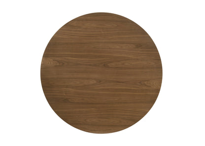 Delmon Dark Walnut Round Dining Table - 1st Choice Furniture Direct