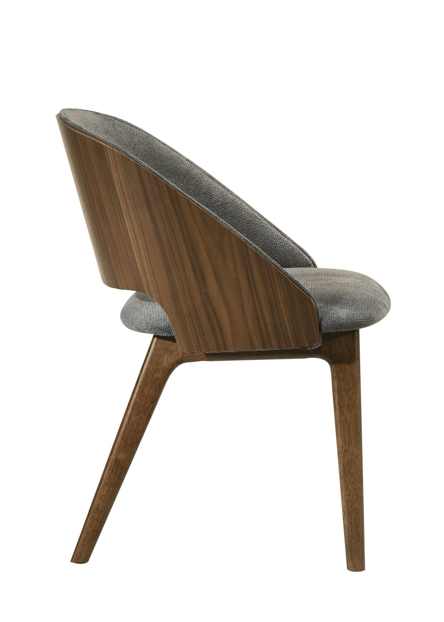 Delmon Fabric & Dark Walnut Side Chair (Set of 2) - 1st Choice Furniture Direct