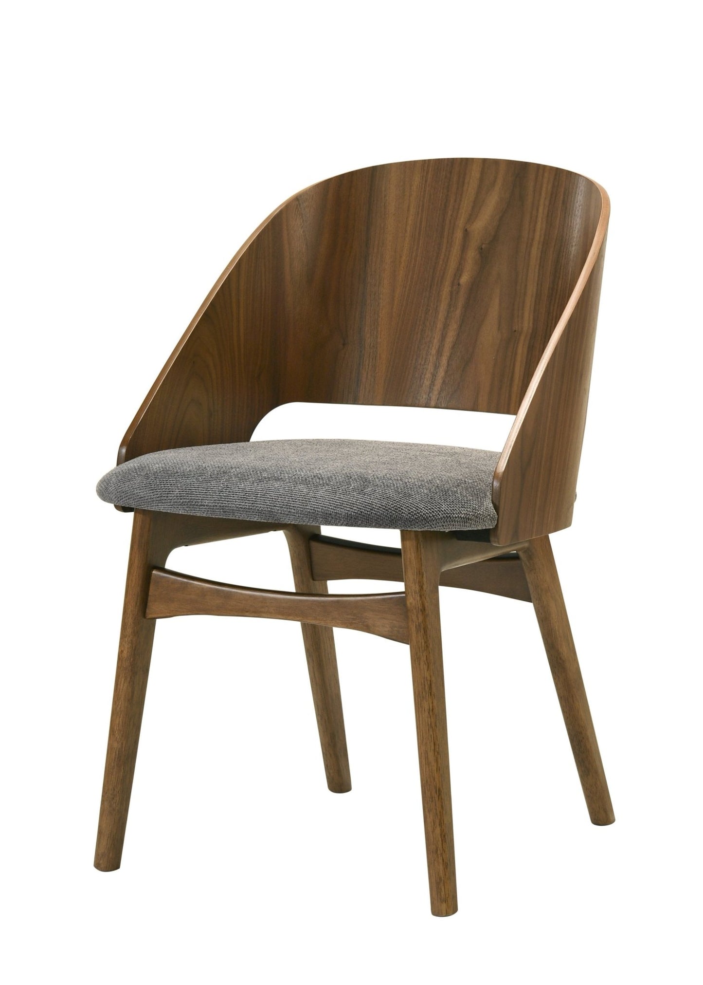 Delmon Fabric & Dark Walnut Side Chair (Set of 2) - 1st Choice Furniture Direct