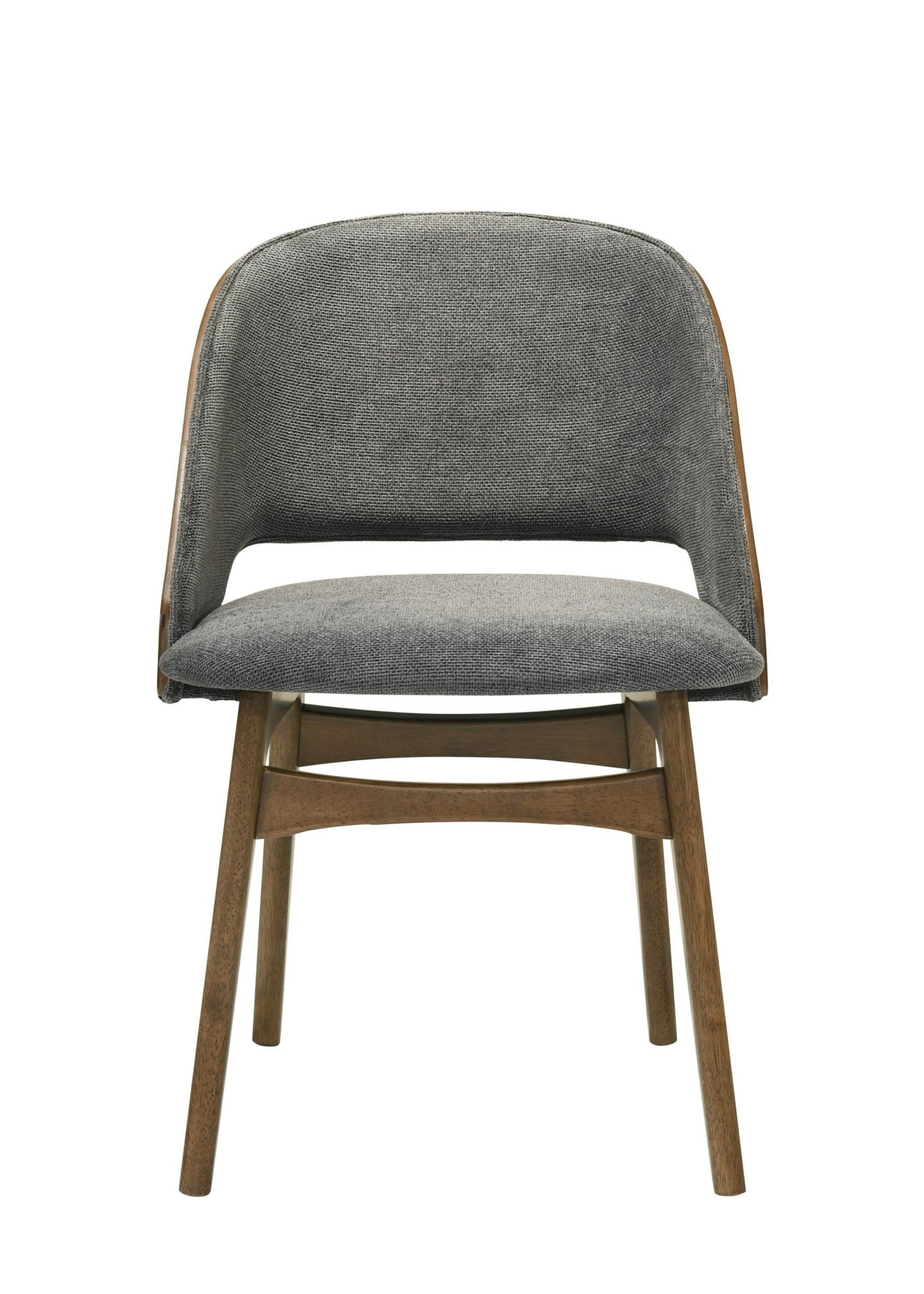 Delmon Fabric & Dark Walnut Side Chair (Set of 2) - 1st Choice Furniture Direct