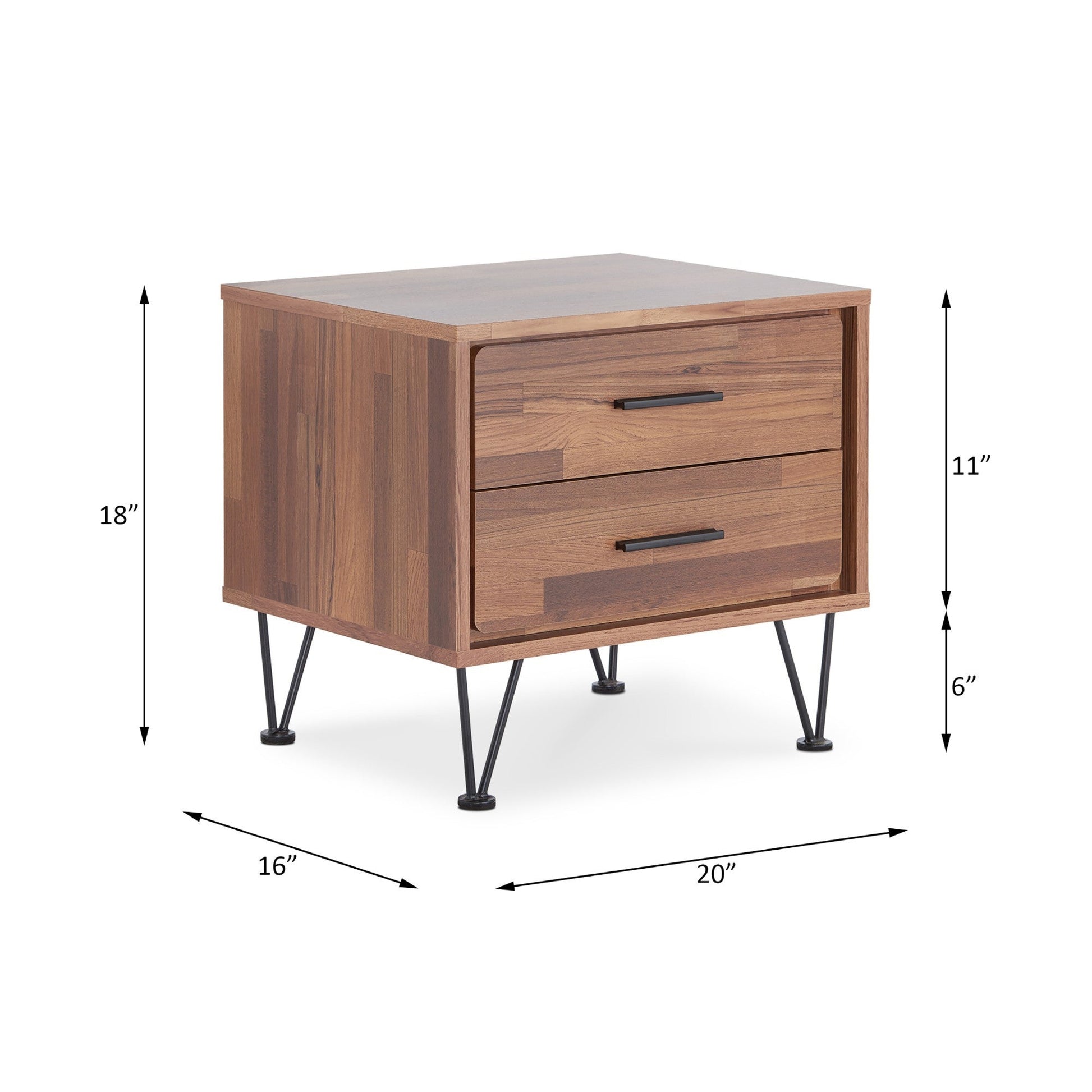 Deoss Walnut Finish Accent Table - 1st Choice Furniture Direct