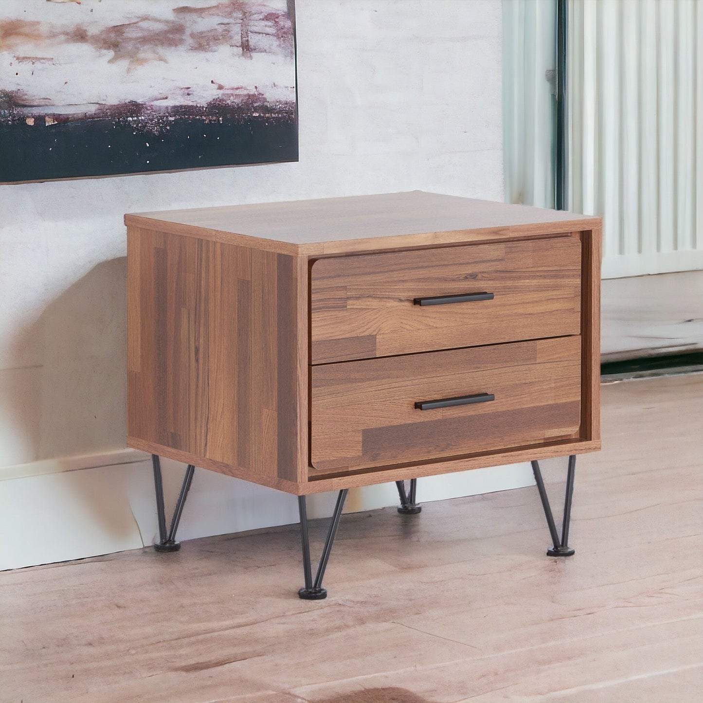 Deoss Walnut Finish Accent Table - 1st Choice Furniture Direct