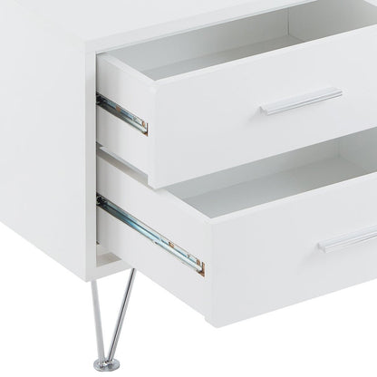 Deoss White Finish Accent Table - 1st Choice Furniture Direct