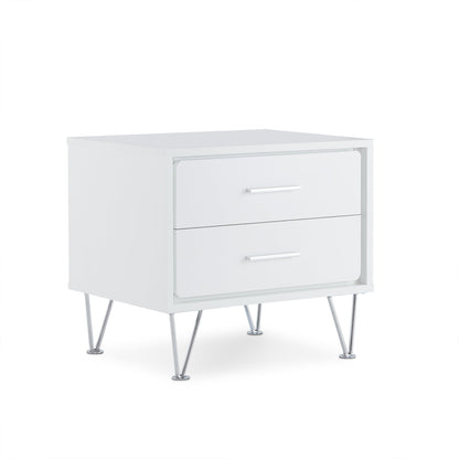 Deoss White Finish Accent Table - 1st Choice Furniture Direct