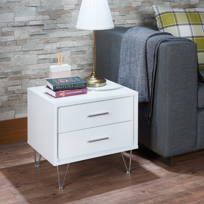 Deoss White Finish Accent Table - 1st Choice Furniture Direct