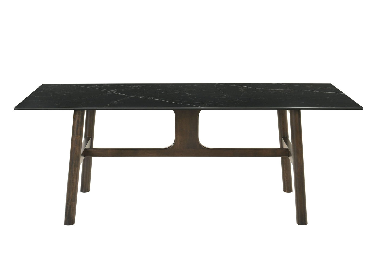 Destin Ceramic & Walnut Finish Dining Table - 1st Choice Furniture Direct