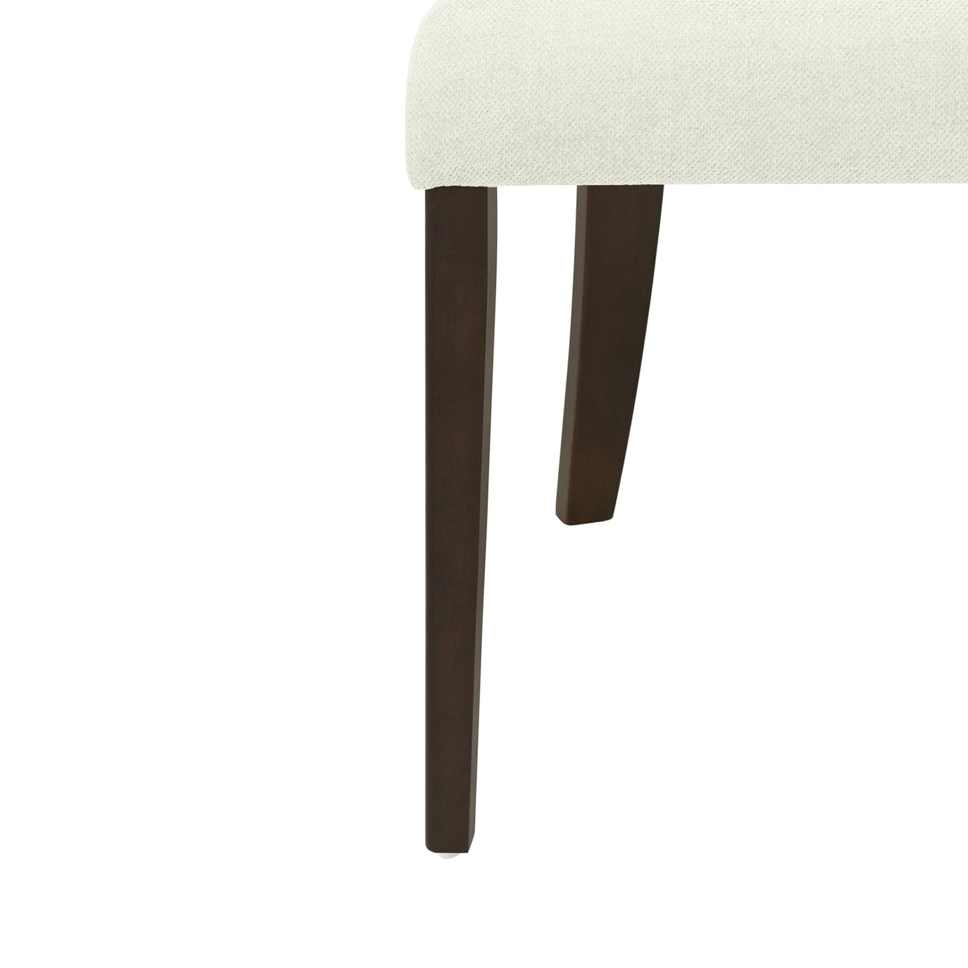 Dining Chair Without Arm(dark brown+beige) Set of 2 - 1st Choice Furniture Direct
