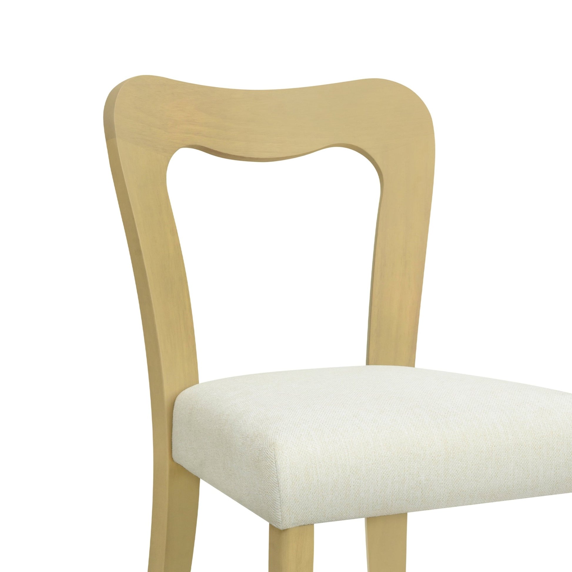 Dining Chair Without Arm(light ash+beige) Set of 2 - 1st Choice Furniture Direct