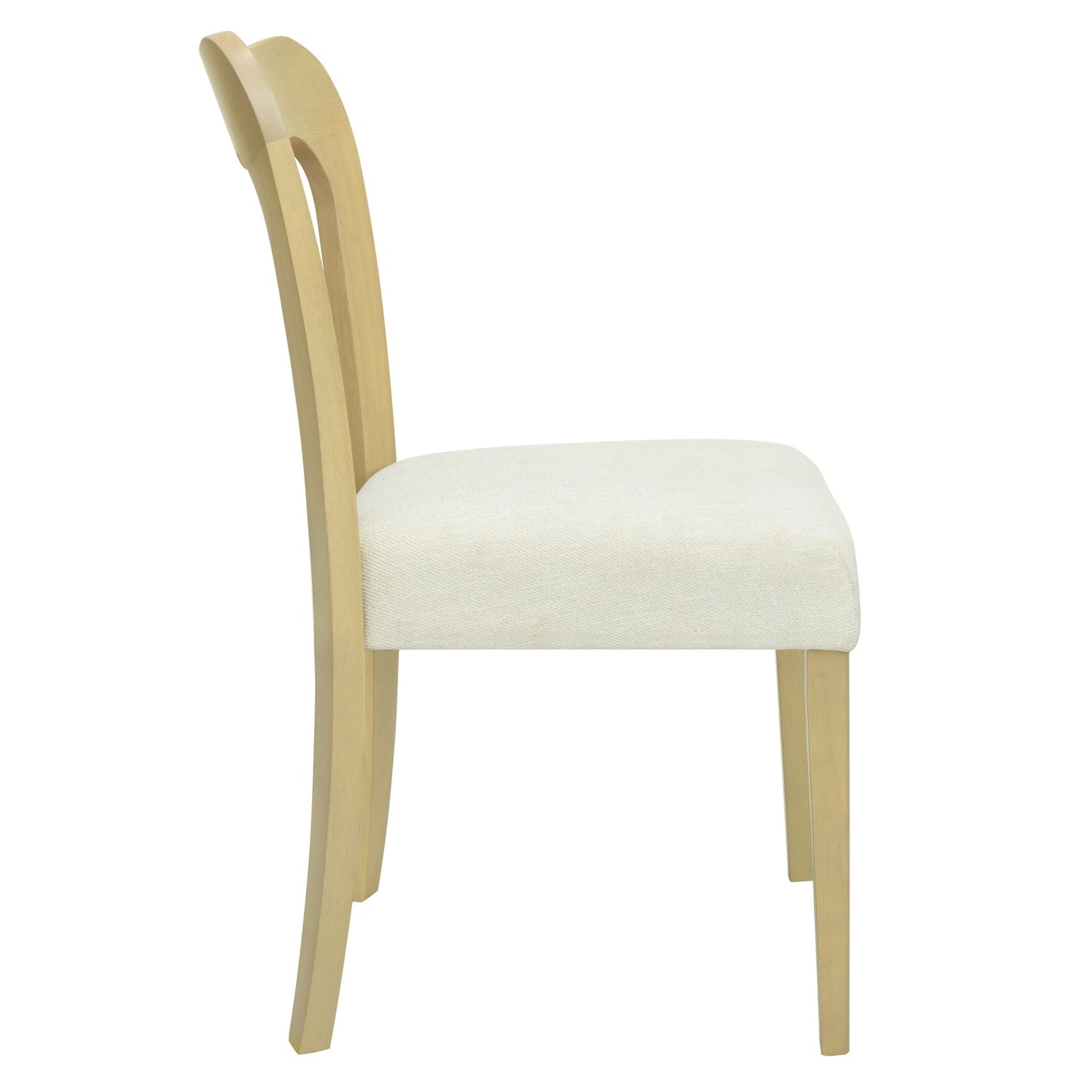 Dining Chair Without Arm(light ash+beige) Set of 2 - 1st Choice Furniture Direct