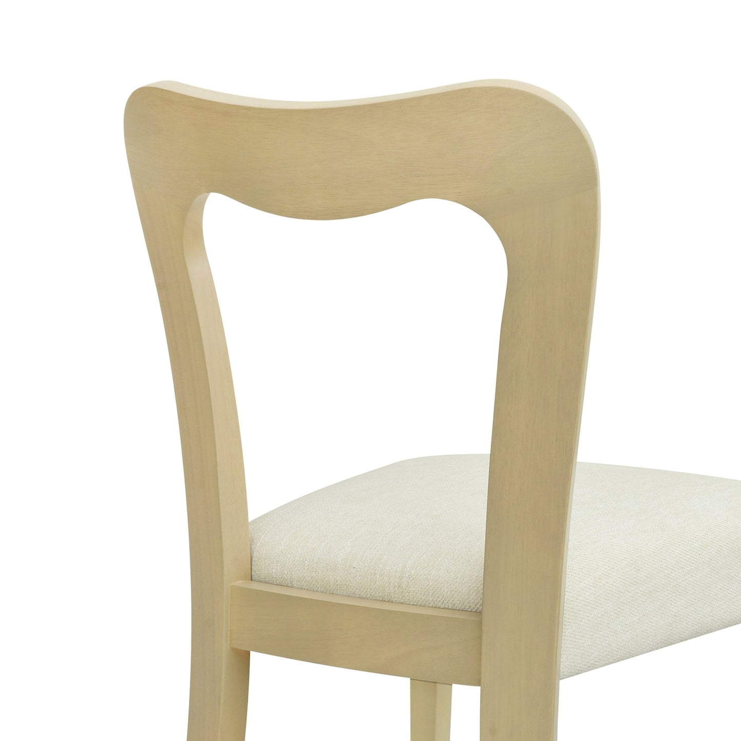 Dining Chair Without Arm(light ash+beige) Set of 2 - 1st Choice Furniture Direct