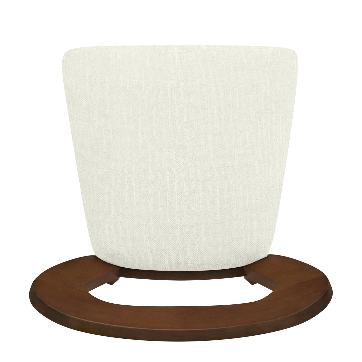 Dining Chair Without Arm(walnut+beige) Set of 2 - 1st Choice Furniture Direct