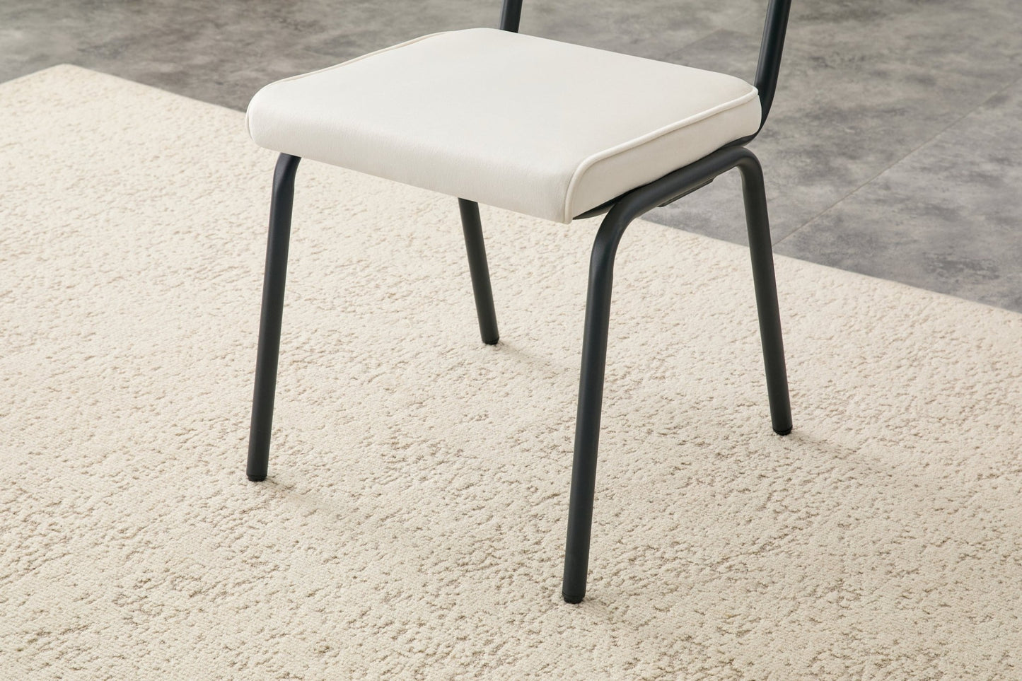 Dining Chairs Set of 2, Huggable Upholstered Dining Chairs with Soft Skin - Friendly Velvet Fabric, Table - Hangable Armrests, Metal Legs with Spray Coating Finish (White, Set of 2) - 1st Choice Furniture Direct