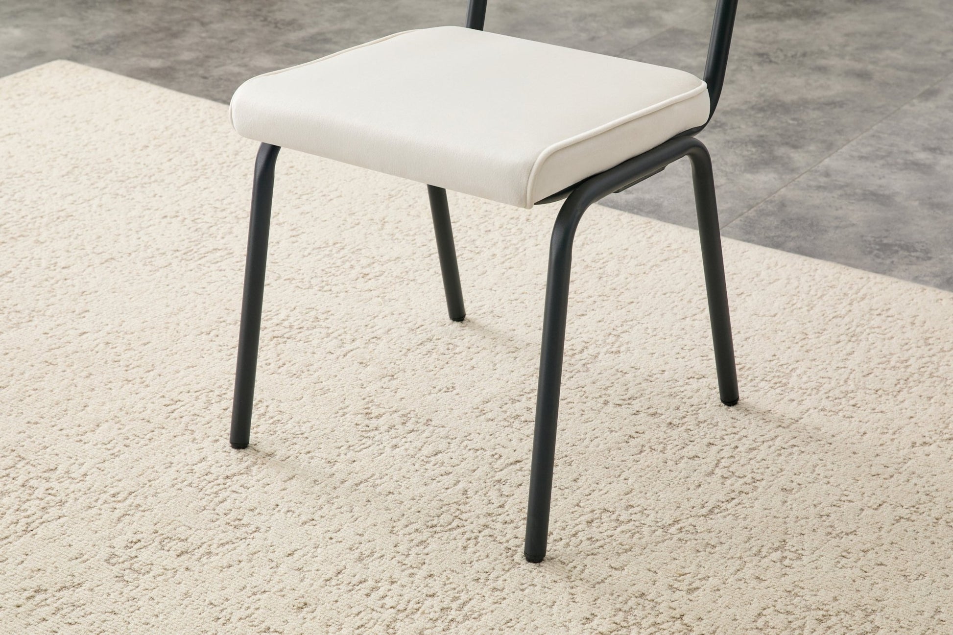 Dining Chairs Set of 2, Huggable Upholstered Dining Chairs with Soft Skin - Friendly Velvet Fabric, Table - Hangable Armrests, Metal Legs with Spray Coating Finish (White, Set of 2) - 1st Choice Furniture Direct