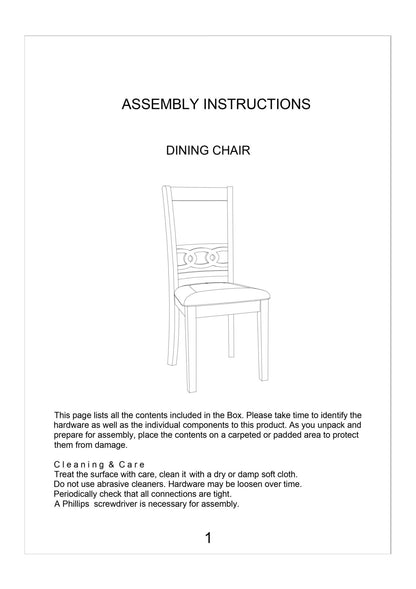 Dining Room Furniture Walnut Finish Set of 2 Side Chairs Cushion Seats Unique Back Kitchen Breakfast Chairs - 1st Choice Furniture Direct