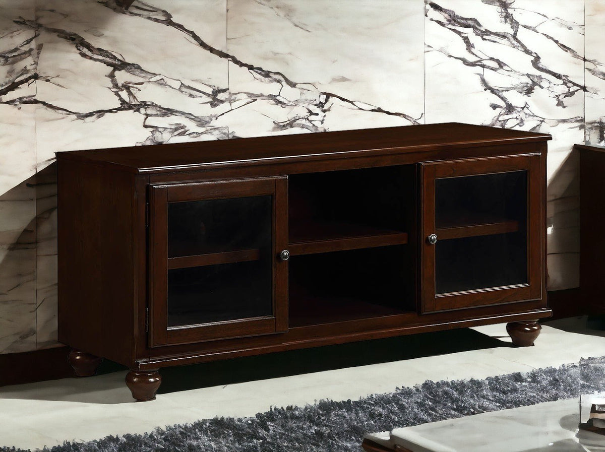 Dita TV Walnut Finish Stand - 1st Choice Furniture Direct