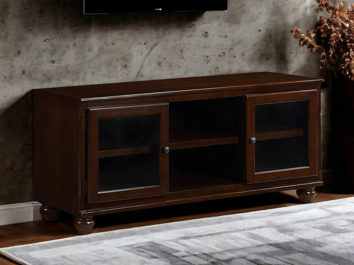 Dita TV Walnut Finish Stand - 1st Choice Furniture Direct