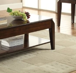 Docila Walnut Finish Coffee Table W/Lift Top - 1st Choice Furniture Direct